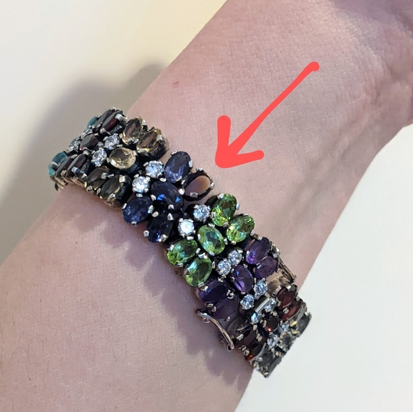 Gorgeous multigemstone bracelet - Picture 7 of 7